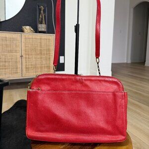 Chloe Chain Strap Shoulder Bag Red